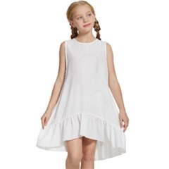 Rose T- Shirt Single Black And White Rose T- Shirt Kids  Frill Swing Dress