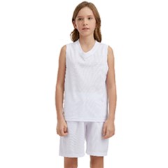 Rose T- Shirt Single Black And White Rose T- Shirt Kids  Basketball Mesh Set