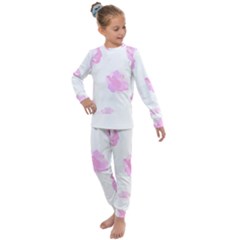 Roses T- Shirt Roses Life Pattern T- Shirt Kids  Long Sleeve Set  by maxcute