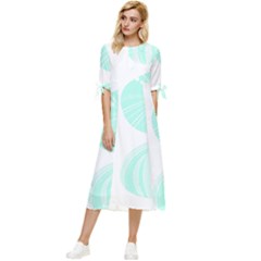 Sea Urchins T- Shirt Sea Urchins T- Shirt Bow Sleeve Chiffon Midi Dress by maxcute