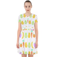 Seamless Pattern Fruits And Vegetables T- Shirt Seamless Pattern Fruits And Vegetables T- Shirt Adorable In Chiffon Dress by maxcute