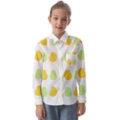 Seamless Pattern Fruits And Vegetables T- Shirt Seamless Pattern Fruits And Vegetables T- Shirt Kids  Long Sleeve Shirt by maxcute