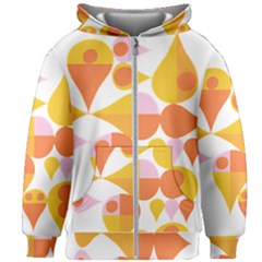 Shapes T- Shirt Shapes T- Shirt Kids  Zipper Hoodie Without Drawstring