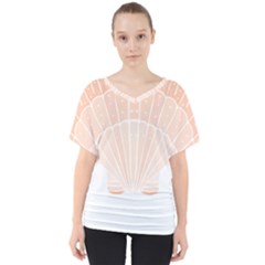 Shells T- Shirtshell T- Shirt (1) V-neck Dolman Drape Top by maxcute