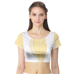 Shells T- Shirtshell T- Shirt Short Sleeve Crop Top by maxcute