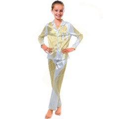 Shells T- Shirtshell T- Shirt Kid s Satin Long Sleeve Pajamas Set by maxcute