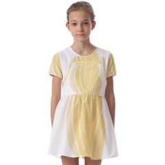 Shells T- Shirtshell T- Shirt Kids  Short Sleeve Pinafore Style Dress