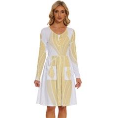 Shells T- Shirtshell T- Shirt Long Sleeve Dress With Pocket