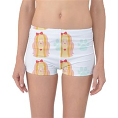 Shih Tzu Dog Pattern T- Shirtshih Tzu Dog Pattern T- Shirt Reversible Boyleg Bikini Bottoms by maxcute