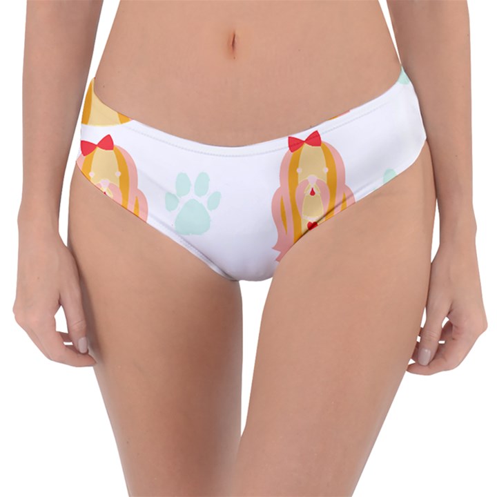 Shih Tzu Dog Pattern T- Shirtshih Tzu Dog Pattern T- Shirt Reversible Classic Bikini Bottoms