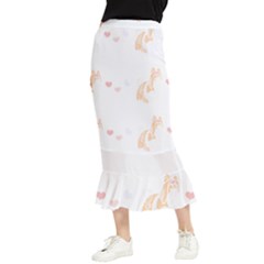 Shih Tzu Owner T- Shirtshih Tzu Dog Pattern T- Shirt Maxi Fishtail Chiffon Skirt