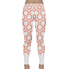 Shining Stephen King T- Shirt Geometric Pattern Looped Hexagons Orange Red Brown Classic Yoga Leggings by maxcute