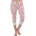 Shining Stephen King T- Shirt Geometric Pattern Looped Hexagons Orange Red Brown Capri Yoga Leggings View1