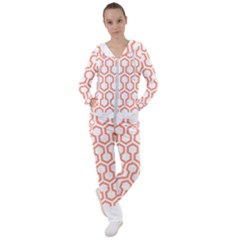 Shining Stephen King T- Shirt Geometric Pattern Looped Hexagons Orange Red Brown Women s Tracksuit by maxcute