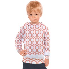 Shining Stephen King T- Shirt Geometric Pattern Looped Hexagons Orange Red Brown Kids  Hooded Pullover by maxcute