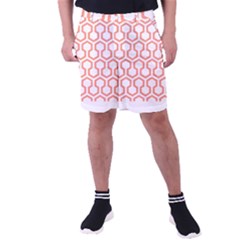 Shining Stephen King T- Shirt Geometric Pattern Looped Hexagons Orange Red Brown Men s Pocket Shorts by maxcute