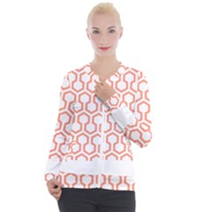 Shining Stephen King T- Shirt Geometric Pattern Looped Hexagons Casual Zip Up Jacket by maxcute