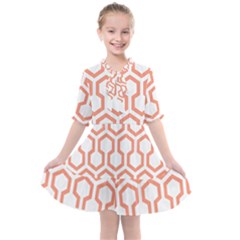 Shining Stephen King T- Shirt Geometric Pattern Looped Hexagons Kids  All Frills Chiffon Dress by maxcute