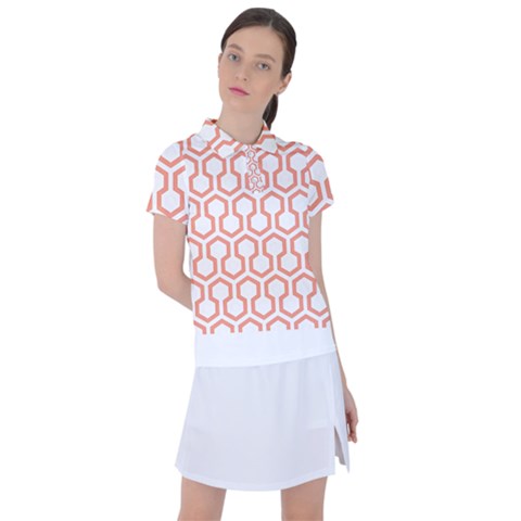 Shining Stephen King T- Shirt Geometric Pattern Looped Hexagons Women s Polo Tee by maxcute