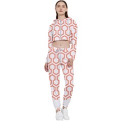 Shining Stephen King T- Shirt Geometric Pattern Looped Hexagons Cropped Zip Up Lounge Set by maxcute