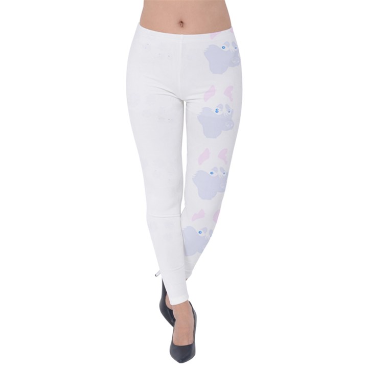 Siberian Husky Dog T- Shirtsiberian Husky Dog Pattern T- Shirt (2) Velvet Leggings