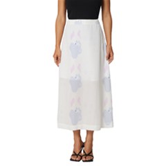 Siberian Husky Dog T- Shirtsiberian Husky Dog Pattern T- Shirt (2) Classic Midi Chiffon Skirt