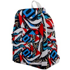 Abstract Background Pattern Top Flap Backpack