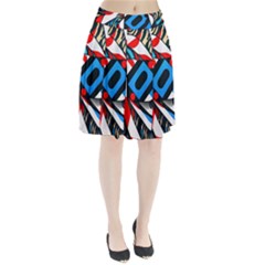 Abstract Background Pattern Pleated Skirt