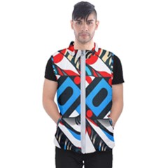 Abstract Background Pattern Men s Puffer Vest