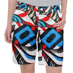 Abstract Background Pattern Pocket Shorts