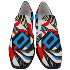 Abstract Background Pattern Women Slip On Heel Loafers by Jancukart