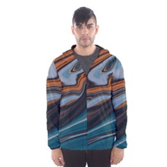 Background Pattern Design Abstract Men s Hooded Windbreaker