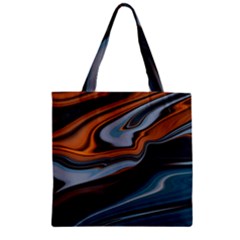 Background Pattern Design Abstract Zipper Grocery Tote Bag