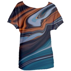 Background Pattern Design Abstract Women s Oversized Tee