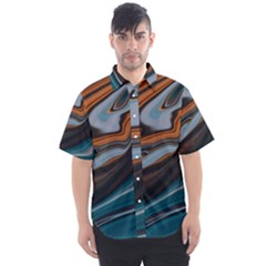 Background Pattern Design Abstract Men s Short Sleeve Shirt