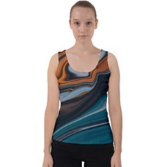 Background Pattern Design Abstract Velvet Tank Top