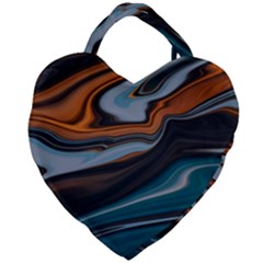 Background Pattern Design Abstract Giant Heart Shaped Tote