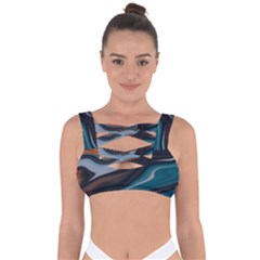 Background Pattern Design Abstract Bandaged Up Bikini Top