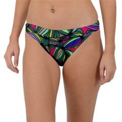 Background Pattern Flowers Seamless Band Bikini Bottom