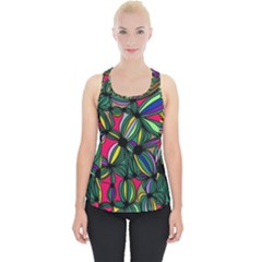 Background Pattern Flowers Seamless Piece Up Tank Top