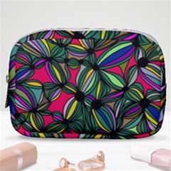 Background Pattern Flowers Seamless Make Up Pouch (small)