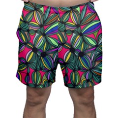 Background Pattern Flowers Seamless Men s Shorts by Jancukart