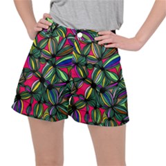 Background Pattern Flowers Seamless Ripstop Shorts