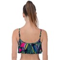 Background Pattern Flowers Seamless Frill Bikini Top View2