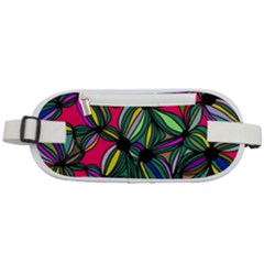 Background Pattern Flowers Seamless Rounded Waist Pouch