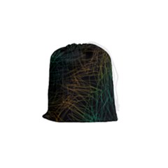 Background Pattern Texture Design Drawstring Pouch (small)