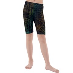 Background Pattern Texture Design Kids  Mid Length Swim Shorts