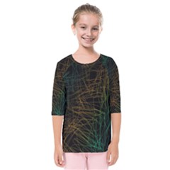 Background Pattern Texture Design Kids  Quarter Sleeve Raglan Tee