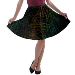 Background Pattern Texture Design A-line Skater Skirt