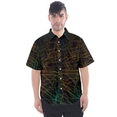 Background Pattern Texture Design Men s Short Sleeve Shirt